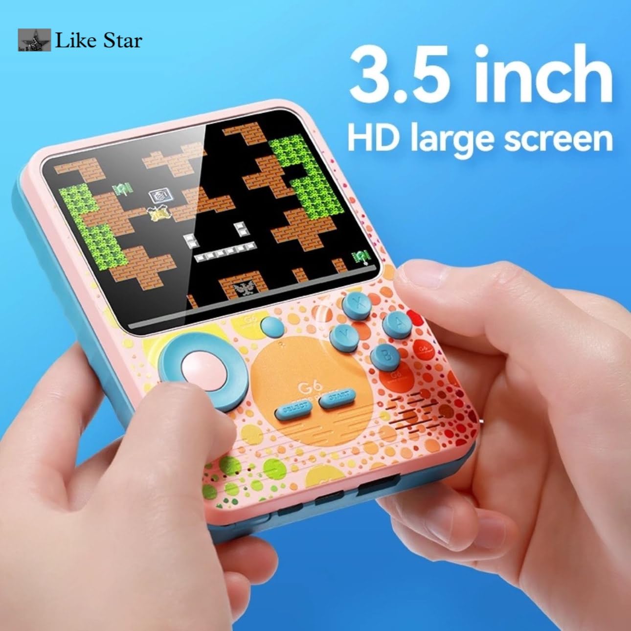 Retro Classic Game Console โ Portable HD Gaming for Kids with Multi-Language Support