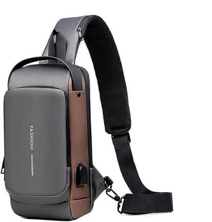 Multifunction Sling Bag – Anti-Theft Crossbody with USB Charging Port