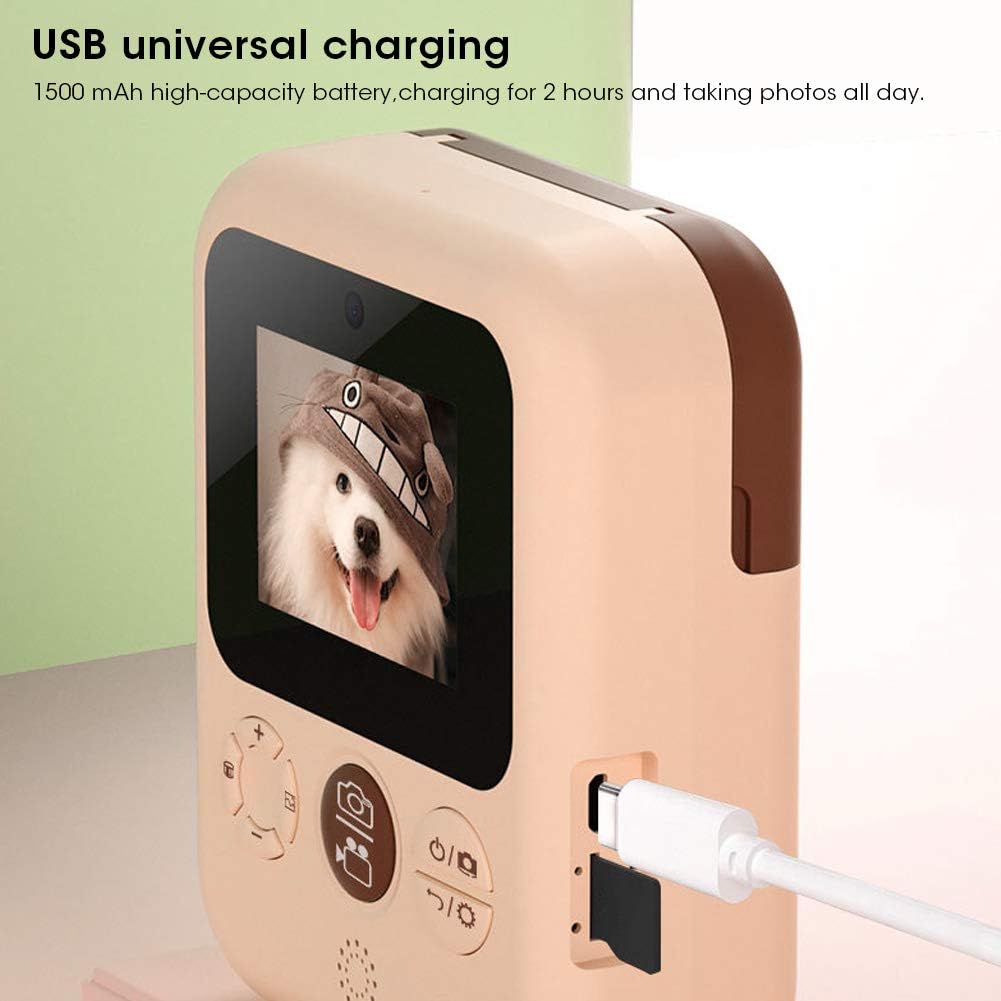 Kids Instant Print Camera – 12MP Selfie, Video & 2.4” Screen | Ages 3–12