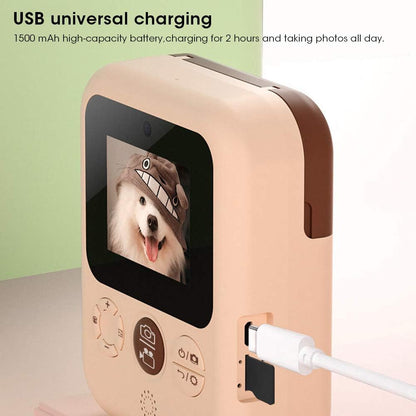 Kids Instant Print Camera – 12MP Selfie, Video & 2.4” Screen | Ages 3–12