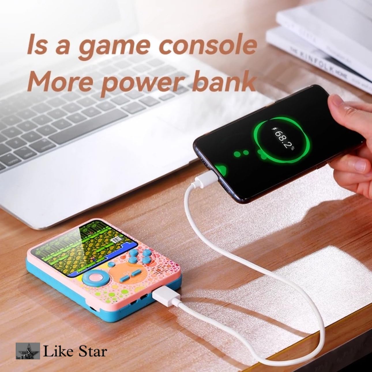 Retro Classic Game Console – Portable HD Gaming for Kids with Multi-Language Support