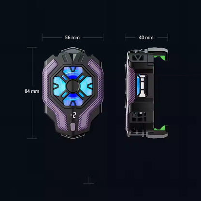 Hoco GM26 Mobile Cooling Fan – 3-Speed Adjustable with Temperature Display