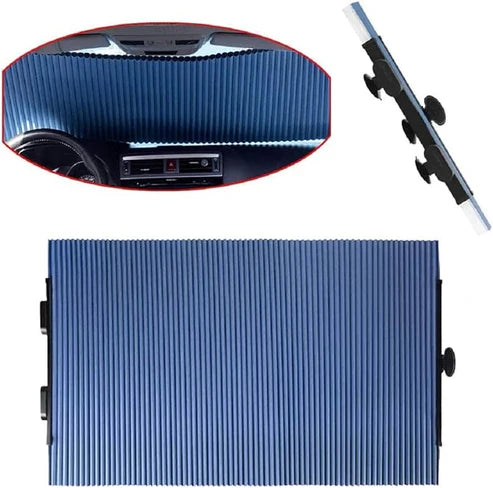 Retractable Car Sun Shade – UV & Heat Protection with Easy Roll-Up Design