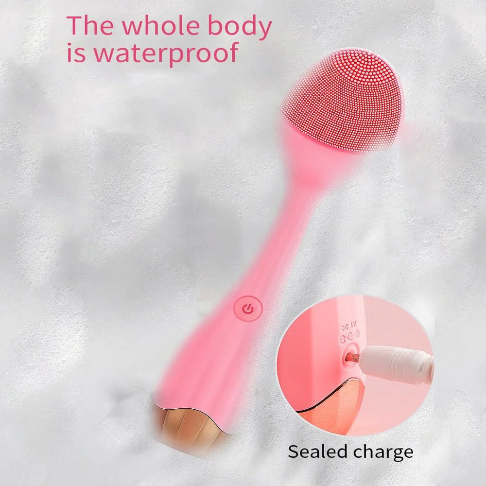 JML Porefitcon Sonic Facial Cleaner – 4-Mode Rechargeable Silicone Face Brush