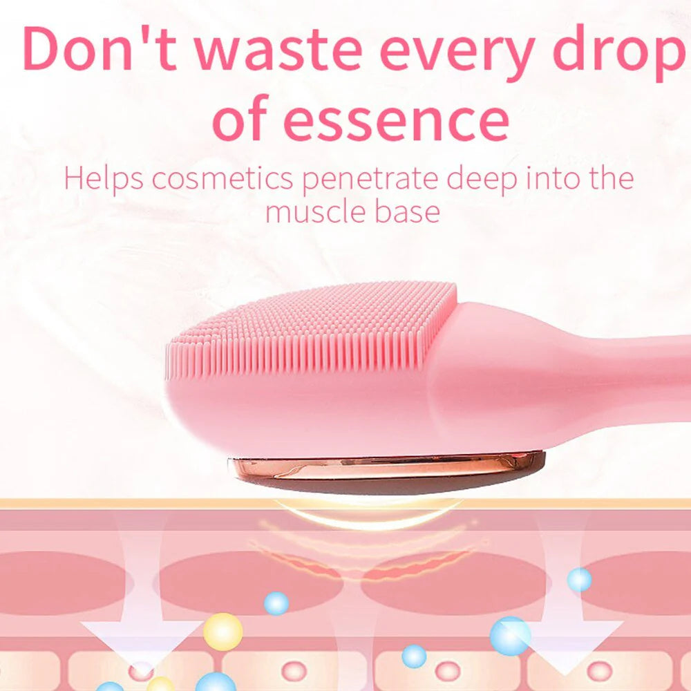 JML Porefitcon Sonic Facial Cleaner – 4-Mode Rechargeable Silicone Face Brush