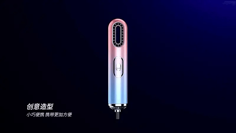 Compact Hair Dryer – Foldable, Ionic Travel Blow Dryer with Precision Nozzle