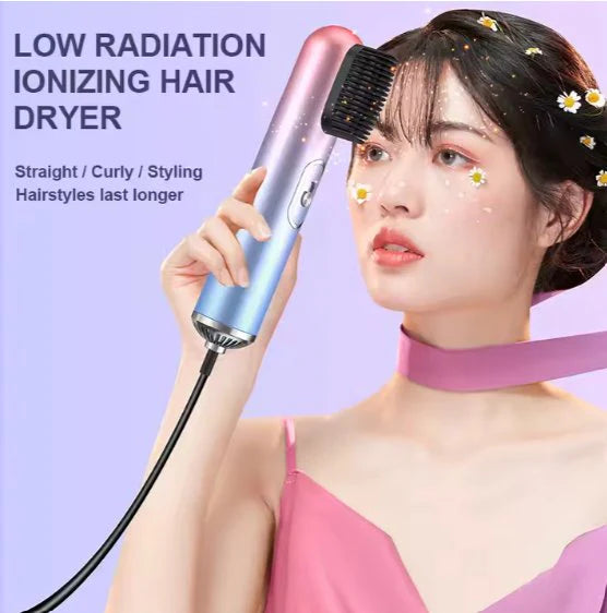 Compact Hair Dryer – Foldable, Ionic Travel Blow Dryer with Precision Nozzle