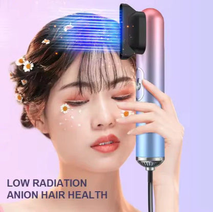 Compact Hair Dryer – Foldable, Ionic Travel Blow Dryer with Precision Nozzle