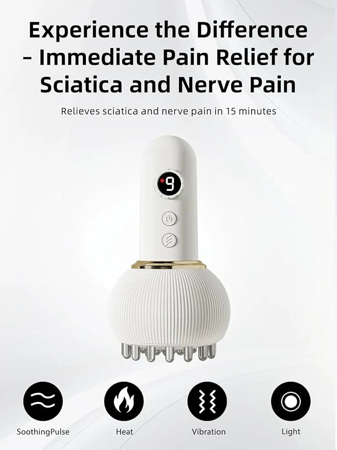 Intelligent Electric Massager – Rechargeable Handheld Relief for Scalp & Muscles