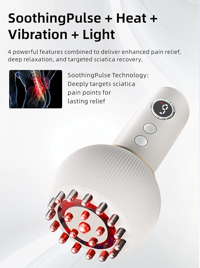 Intelligent Electric Massager – Rechargeable Handheld Relief for Scalp & Muscles