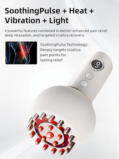 Intelligent Electric Massager – Rechargeable Handheld Relief for Scalp & Muscles