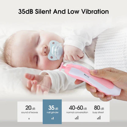 Electric Baby Nail Trimmer – Safe & Quiet Nail File for Newborns and Toddlers
