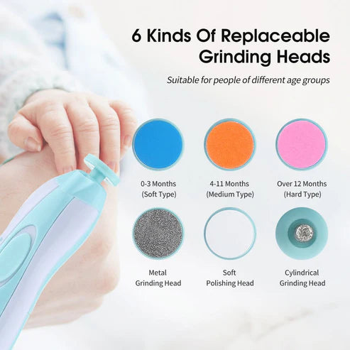 Electric Baby Nail Trimmer – Safe & Quiet Nail File for Newborns and Toddlers