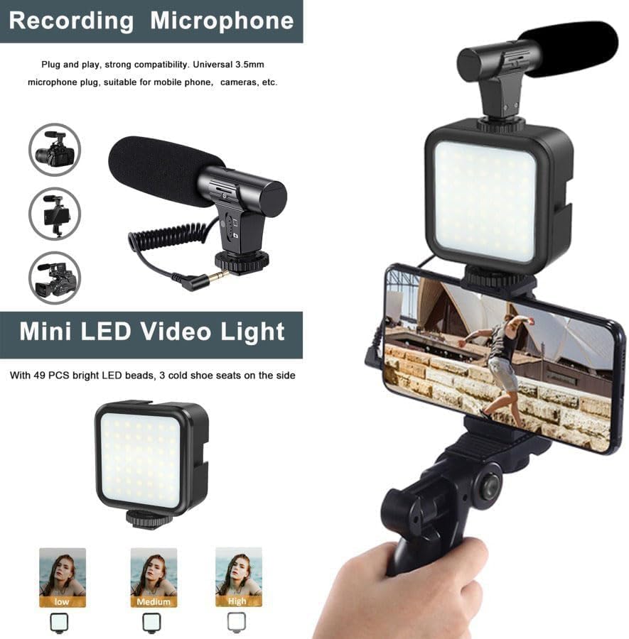 Vlogging Studio Kit – U-Shaped Stabilizer for Cameras & Smartphones