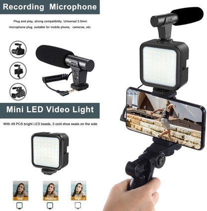 Vlogging Studio Kit – U-Shaped Stabilizer for Cameras & Smartphones