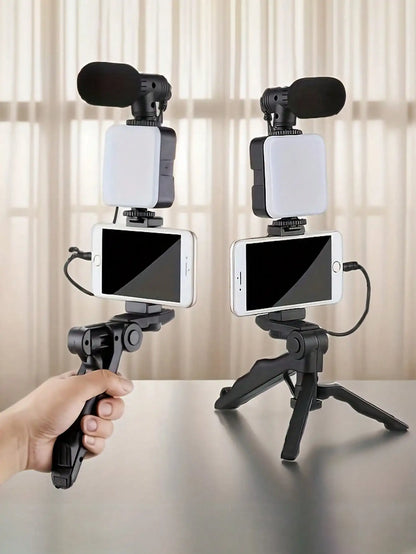 Vlogging Studio Kit – U-Shaped Stabilizer for Cameras & Smartphones