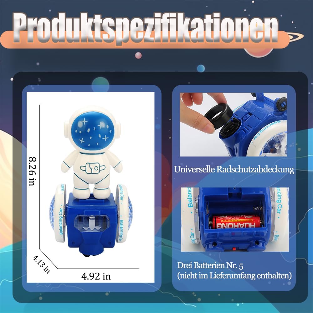Electric Space Astronaut Balancing Toy – Music, Lights & Educational Fun