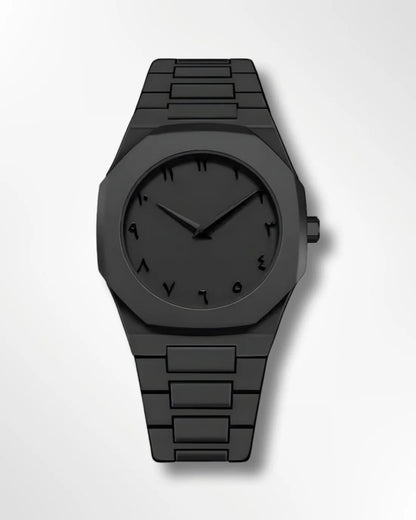 Stainless Steel Arabic Watch – Classic Men’s Timepiece with Arabic Numerals